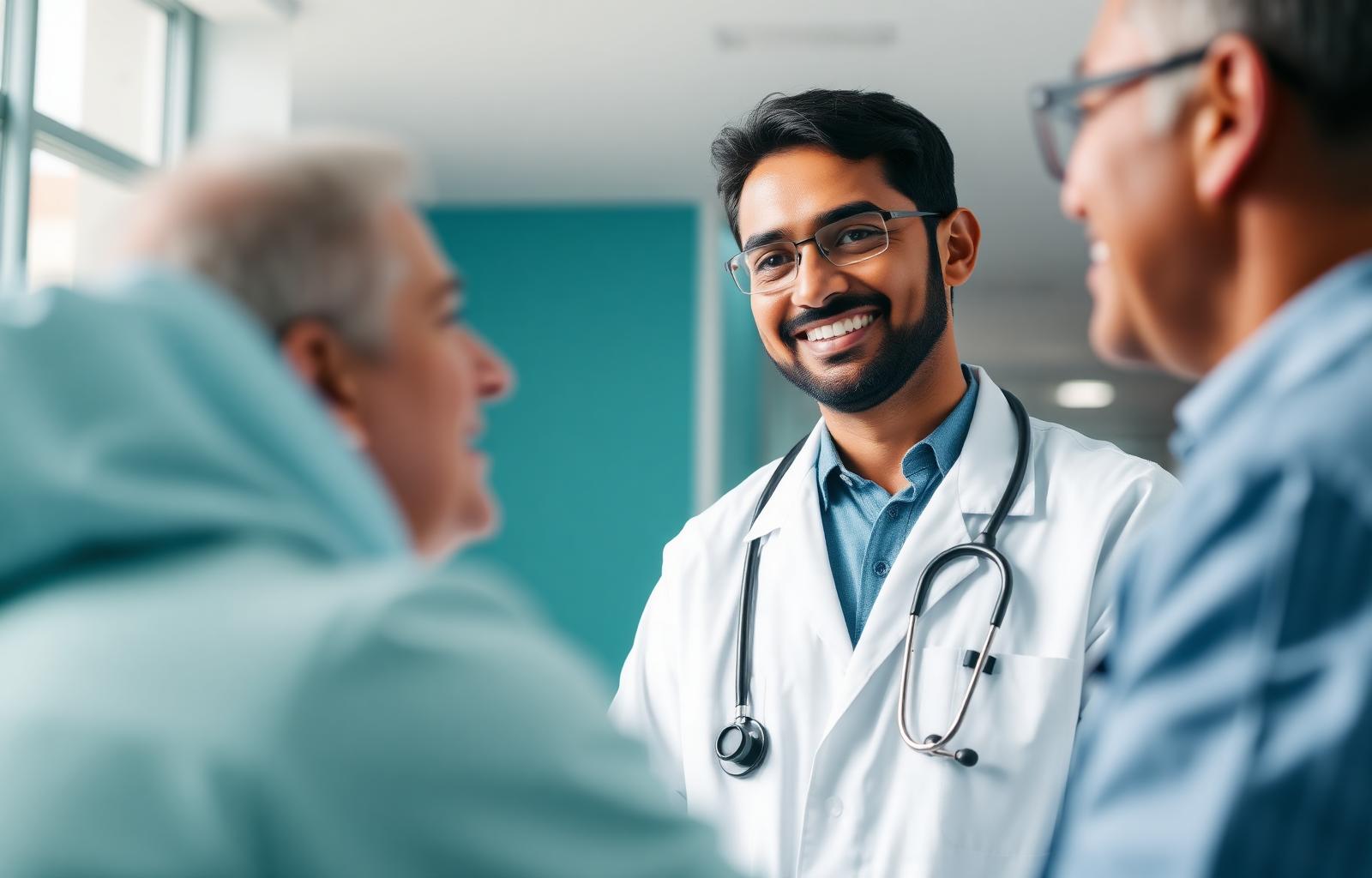 Doctor consulting a patient